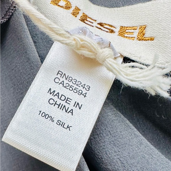 🆕🔖 Diesel ✨ Drakula 100% Silk One Shoulder Asymmetrical Dress ✨ Size L ✨NWT! - Picture 10 of 17
